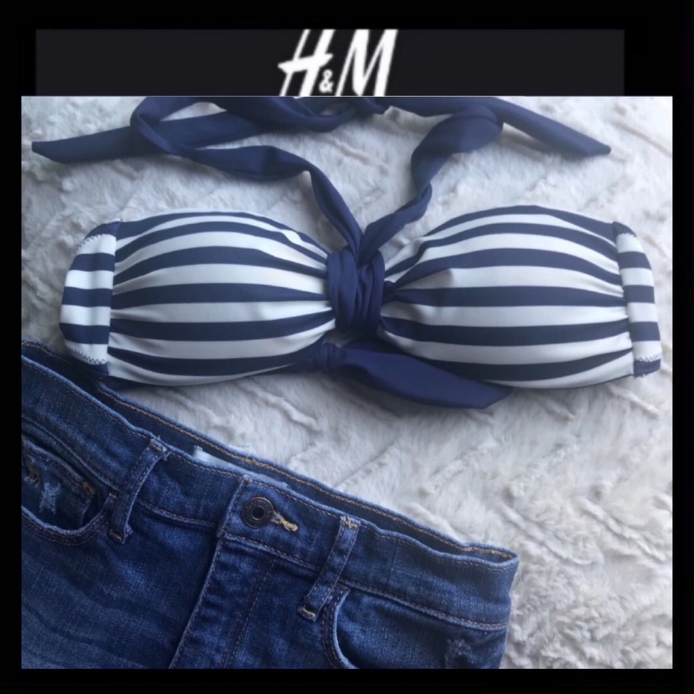H&M Striped Bikini Top